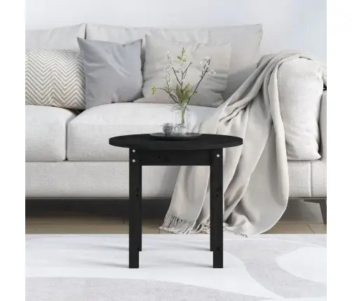 Kohvilaud, Must, Ø 45X40 cm Männipuit