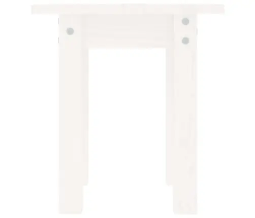 Kafijas Galdiņš, Balts, Ø 35X35 Cm, Priedes Masīvkoks Vidaxl