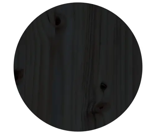 Kavos Staliukas, Juodas, 35X35cm Pušies Medienos Masyvas