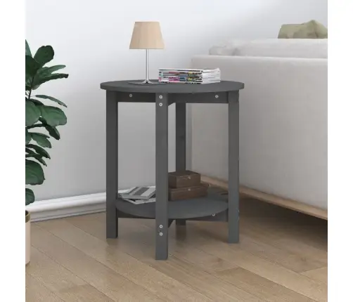 Kafijas Galdiņš, Pelēks, Ø 55X60 Cm, Priedes Masīvkoks Vidaxl Kafijas Galdiņš, Pelēks, Ø 55X60 Cm, Priedes Masīvkoks Vidaxl