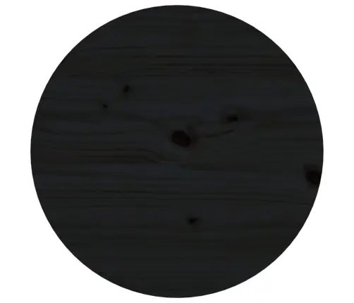 Kafijas Galdiņš, Melns, Ø 55X60 Cm, Priedes Masīvkoks Vidaxl