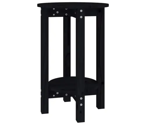 Kavos Staliukas, Juodas, 40X60cm Pušies Medienos Masyvas