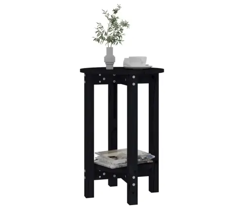 Kavos Staliukas, Juodas, 40X60cm Pušies Medienos Masyvas