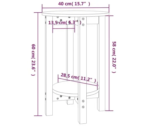 Kavos Staliukas, Juodas, 40X60cm Pušies Medienos Masyvas