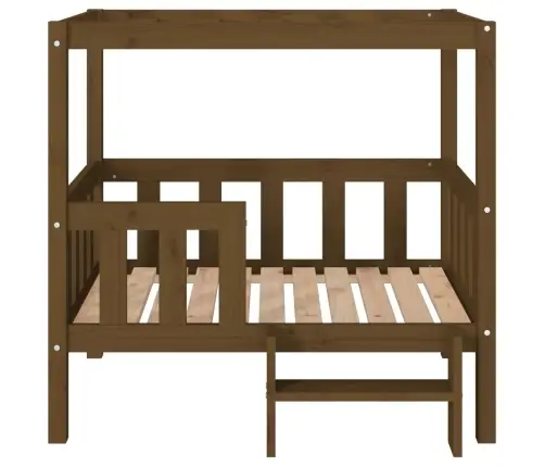 Suņu Gulta, Medus Brūna, 95,5X73,5X90 Cm, Priedes Masīvkoks Vidaxl