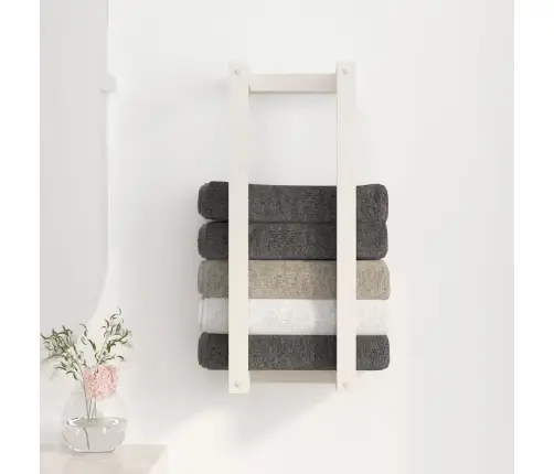 Rätikuriiul, Valge 23 X 18 X 60 cm Männipuit