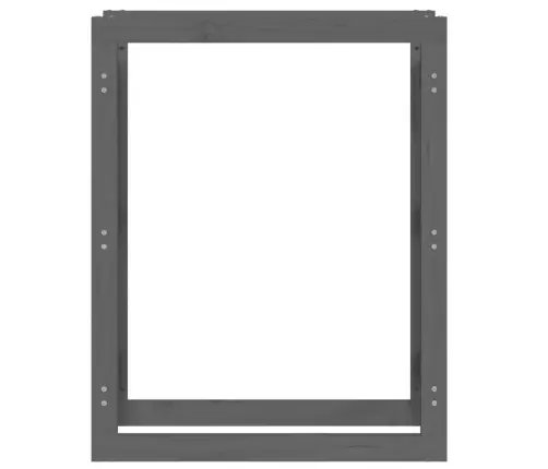 Malkas Plaukts, Pelēks, 80X25X100 Cm, Priedes Masīvkoks Vidaxl