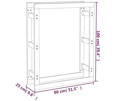 Stovas Malkoms, Medaus Rudas, 80X25X100cm Pušies Masyvas