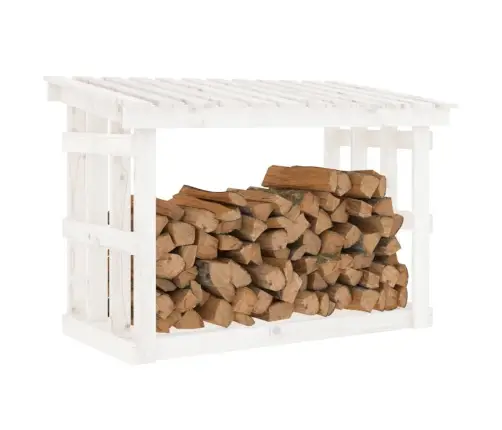 Küttepuude Rest, Valge, 108 X 64,5 X 77 cm Männipuit