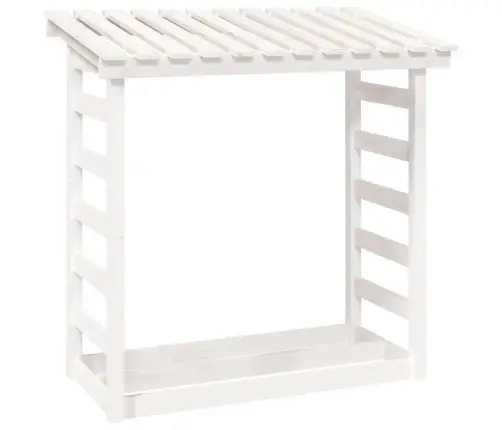 Malkas Plaukts, Balts, 108X64,5X110 Cm, Priedes Masīvkoks Vidaxl