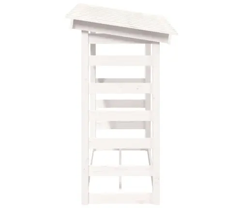 Malkas Plaukts, Balts, 108X64,5X110 Cm, Priedes Masīvkoks Vidaxl