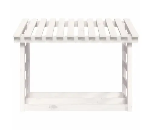 Malkas Plaukts, Balts, 108X64,5X78 Cm, Priedes Masīvkoks Vidaxl