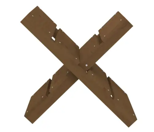 Malkas Statīvs, Medus Brūns, 47X39,5X48 Cm, Priedes Masīvkoks Vidaxl