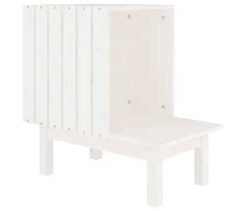 Kaķu Māja, Balta, 60X36X60 Cm, Priedes Masīvkoks Vidaxl