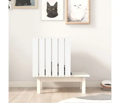 Kaķu Māja, Balta, 60X36X60 Cm, Priedes Masīvkoks Vidaxl