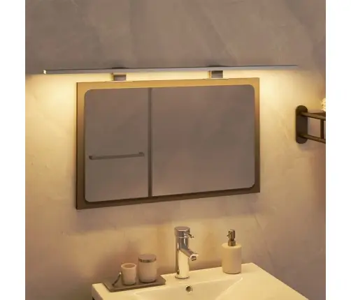 Spoguļa Led Lampas, 13 W, Silti Baltas, 80 Cm, 3000 K Vidaxl
