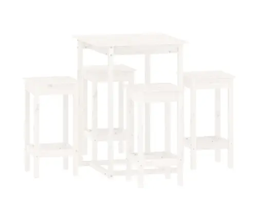 5-Osaline Baarikomplekt, Valge Männipuit