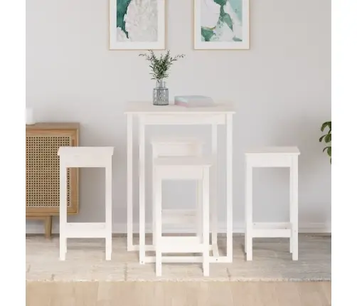 5-Osaline Baarikomplekt, Valge Männipuit