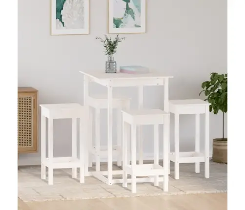 5-Osaline Baarikomplekt, Valge Männipuit