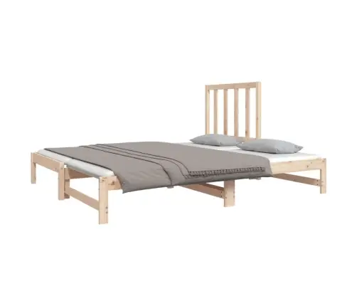 Väljatõmmatav Päevavoodi, 2 X (90X190) cm Männipuit