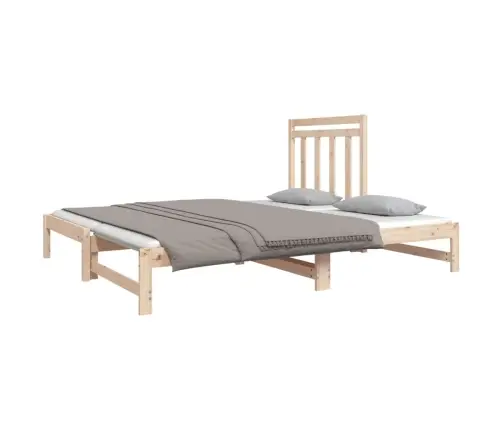 Väljatõmmatav Päevavoodi, 2 X (90X190) cm Männipuit