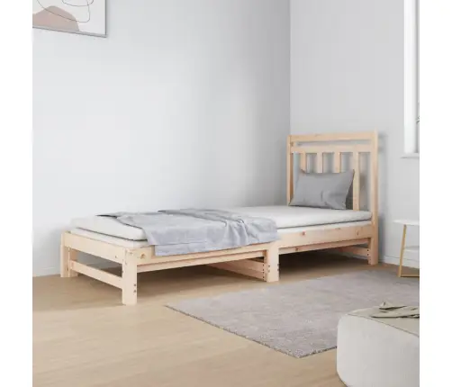 Väljatõmmatav Päevavoodi, 2 X (90X190) cm Männipuit