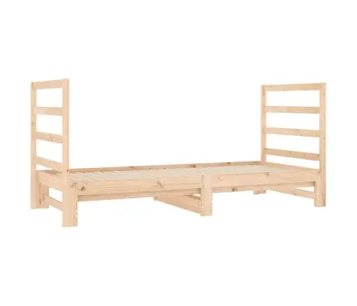 Izvelkama Gulta, 2X(90X190) Cm, Priedes Masīvkoks Vidaxl