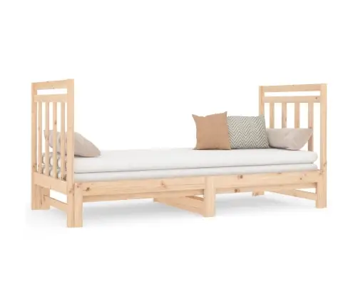 Izvelkama Gulta, 2X(90X190) Cm, Priedes Masīvkoks Vidaxl