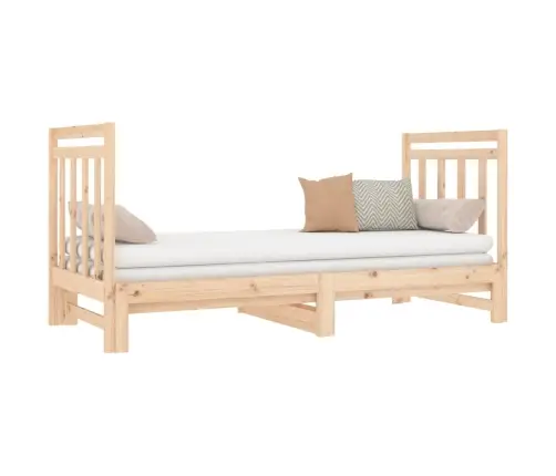 Izvelkama Gulta, 2X(90X190) Cm, Priedes Masīvkoks Vidaxl