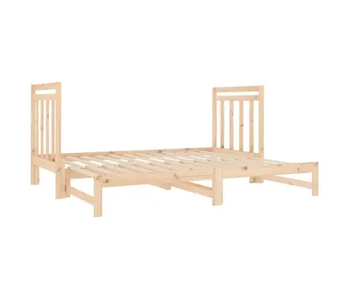 Izvelkama Gulta, 2X(90X190) Cm, Priedes Masīvkoks Vidaxl