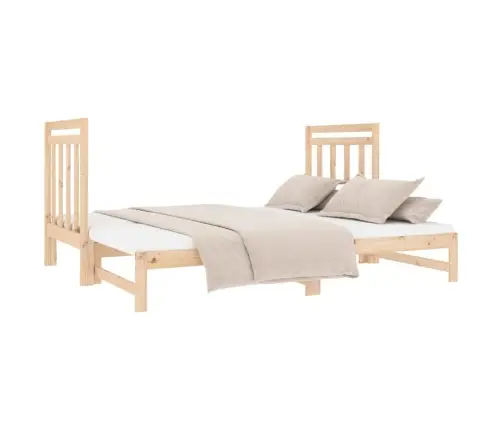 Izvelkama Gulta, 2X(90X190) Cm, Priedes Masīvkoks Vidaxl