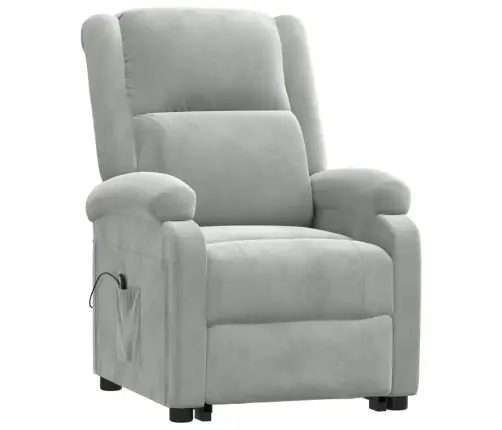 Püsti Tõusmist Toetav Tugitool, Helehall, Samet