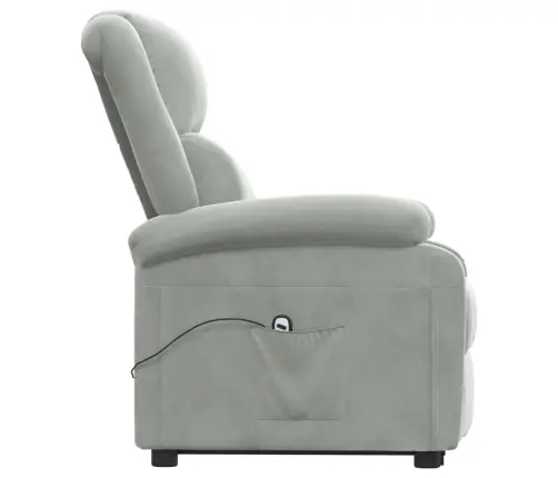 Püsti Tõusmist Toetav Tugitool, Helehall, Samet