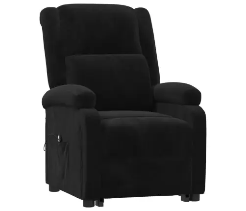 Atpūtas Krēsls, Paceļams, Melns Samts Vidaxl