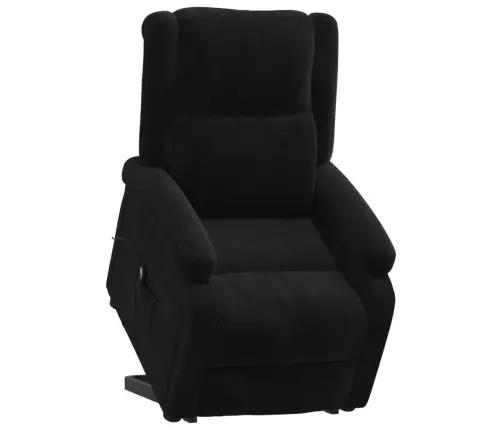 Atpūtas Krēsls, Paceļams, Melns Samts Vidaxl