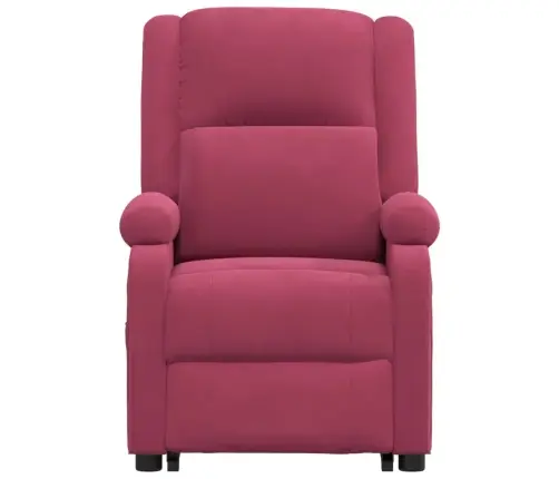 Masāžas Krēsls, Paceļams, Vīnsarkans Samts Vidaxl
