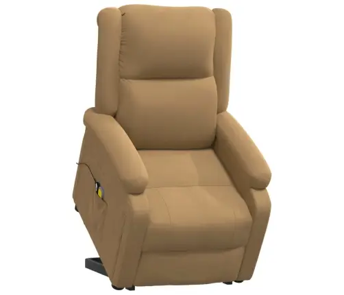Masāžas Krēsls, Paceļams, Brūns Samts Vidaxl