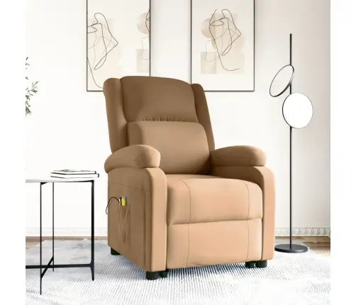 Masāžas Krēsls, Paceļams, Brūns Samts Vidaxl