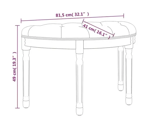 Sols, 81,5X41X49 Cm, Zils Samts Vidaxl