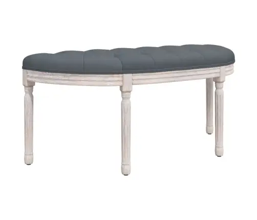 Suoliukas, Tamsiai Pilkos Spalvos, 110,5X45X49cm Aksomas