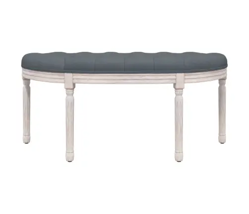 Suoliukas, Tamsiai Pilkos Spalvos, 110,5X45X49cm Aksomas