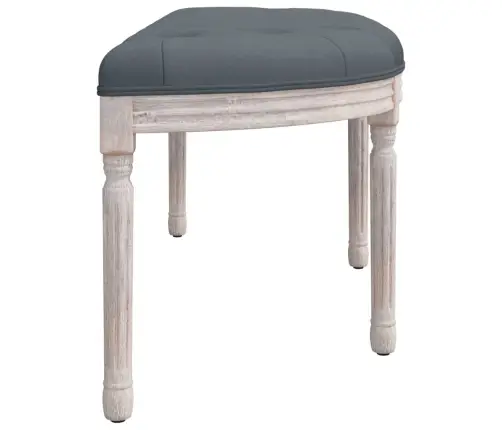 Suoliukas, Tamsiai Pilkos Spalvos, 110,5X45X49cm Aksomas