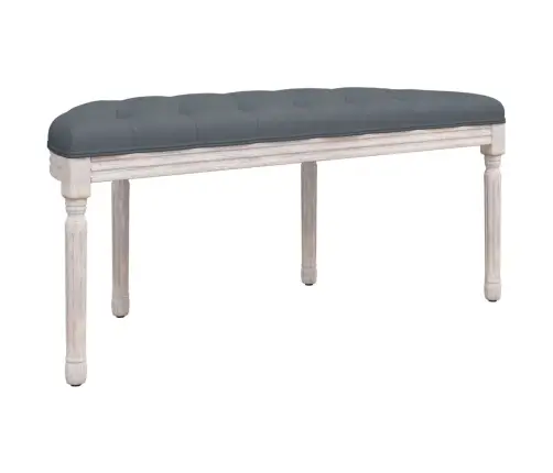 Suoliukas, Tamsiai Pilkos Spalvos, 110,5X45X49cm Aksomas