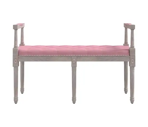 Suoliukas, Rožinės Spalvos, 110X40X70cm Aksomas