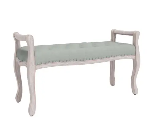 Suoliukas, Šviesiai Pilkos Spalvos, 110X45X60cm Aksomas