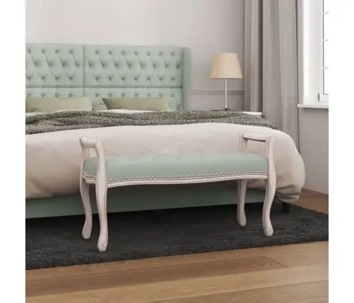 Suoliukas, Šviesiai Pilkos Spalvos, 110X45X60cm Aksomas