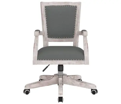 Biroja Krēsls, Tumši Pelēks Audums Vidaxl