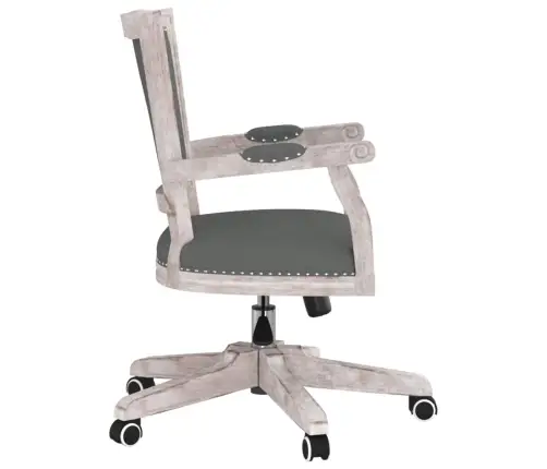 Biroja Krēsls, Tumši Pelēks Audums Vidaxl