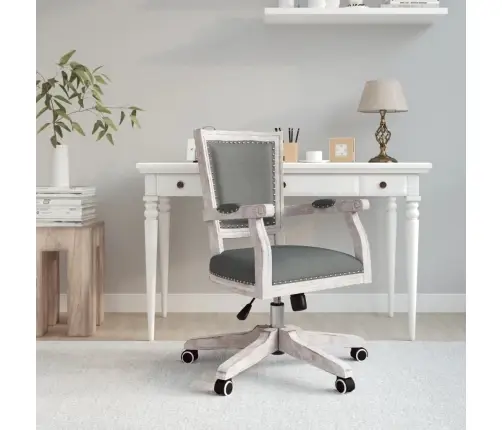 Biroja Krēsls, Tumši Pelēks Audums Vidaxl