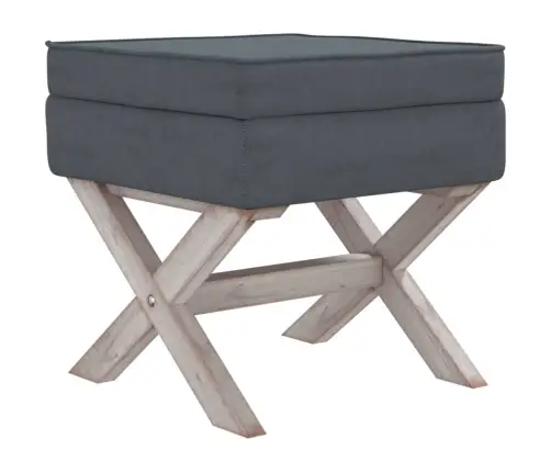 Uzglabāšanas Sols, Tumši Pelēks, 45X45X49 Cm, Samts Vidaxl